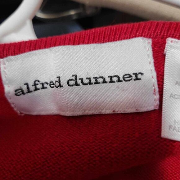 Alfred Dunner Red Black Beaded Sweater Size Large - Picture 10 of 12